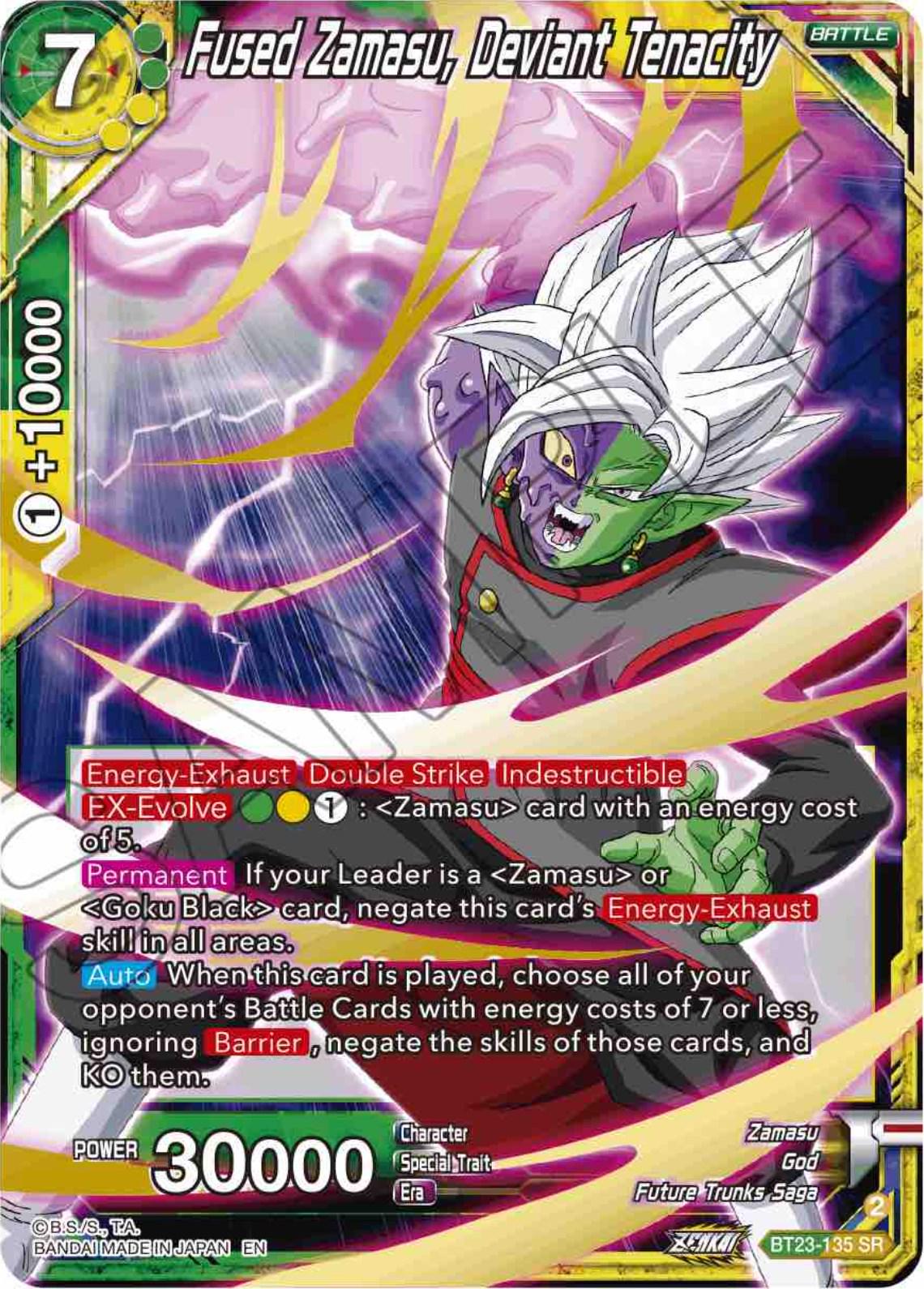 Fused Zamasu, Deviant Tenacity BT23-135 Dragon Ball Super Perfect Combination