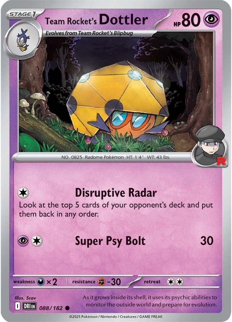 Team Rocket's Dottler #88 Pokemon Destined Rivals