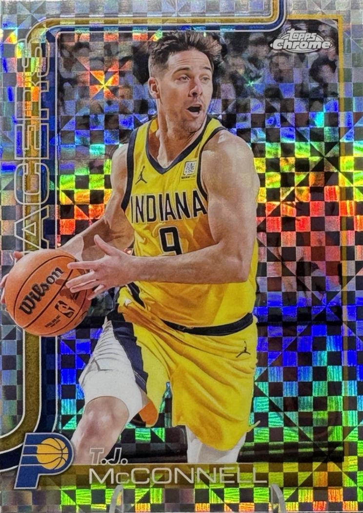 2025 Topps Chrome T.J. McConnell [X-Fractor] #11 card