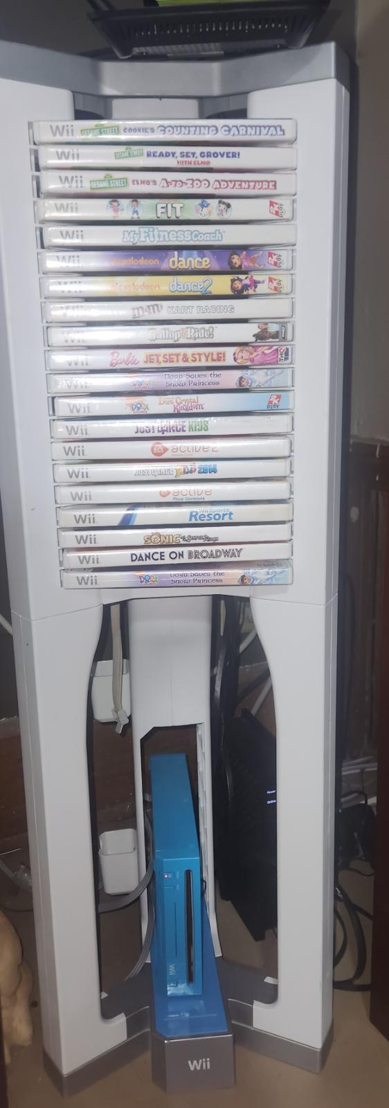 Wii Games And Console Tower White Wii