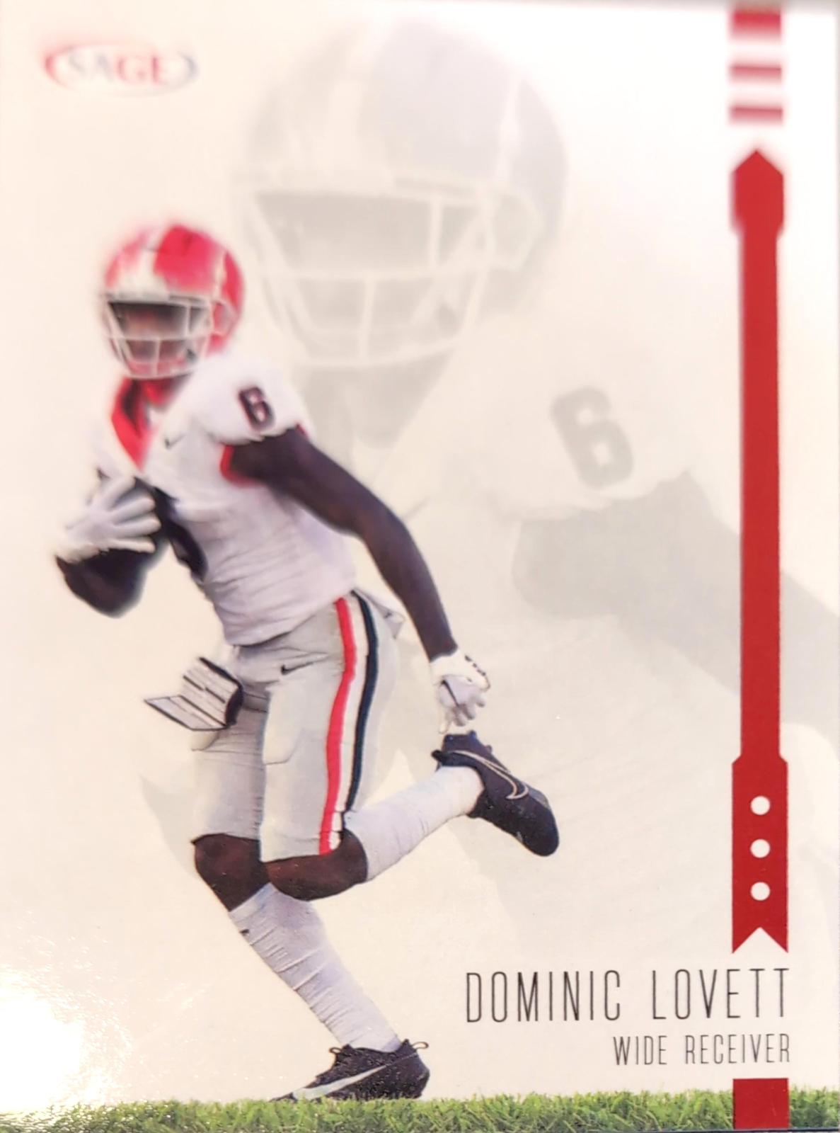 Dominic Lovett #2 Football Cards 2025 Sage Hit
