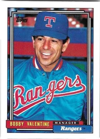 Bobby Valentine #789 Baseball Cards 1992 Topps
