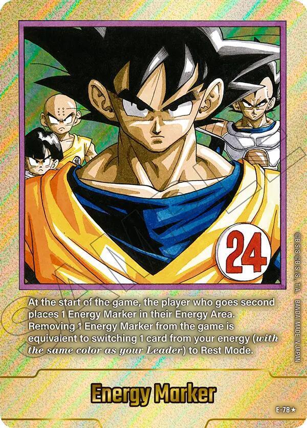 aoiドラゴンボール　mangabooster 2 e-70 金 Dragon Ball Fusion World Energy Marker Gold E-70 Japanese SB02