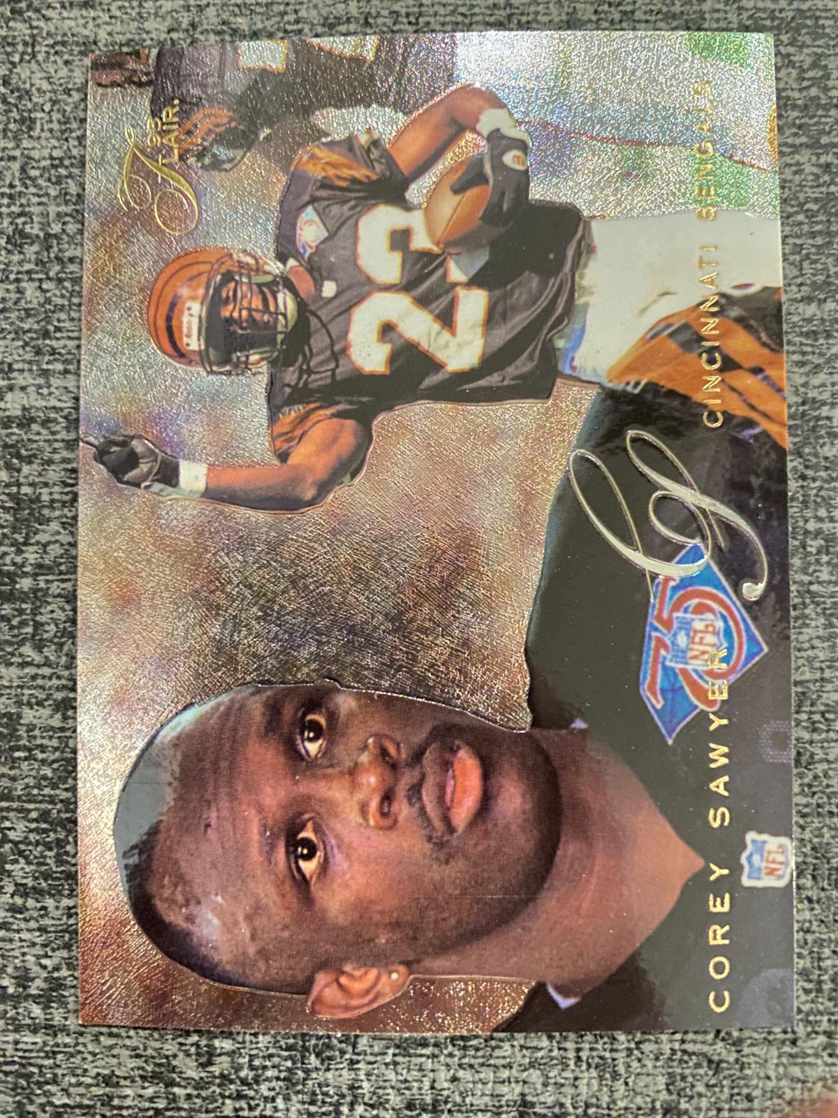 Corey Sawyer #41 Football Cards 1995 Flair