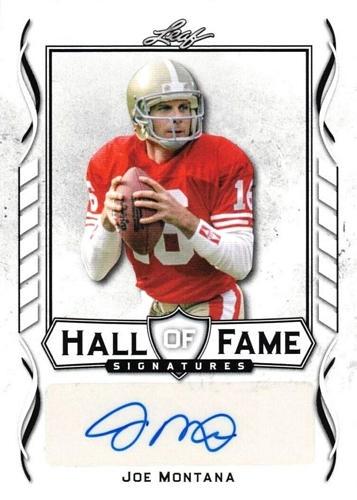 Joe Montana #HOF-JM1 2021 Leaf Signature Hall Of Fame Football