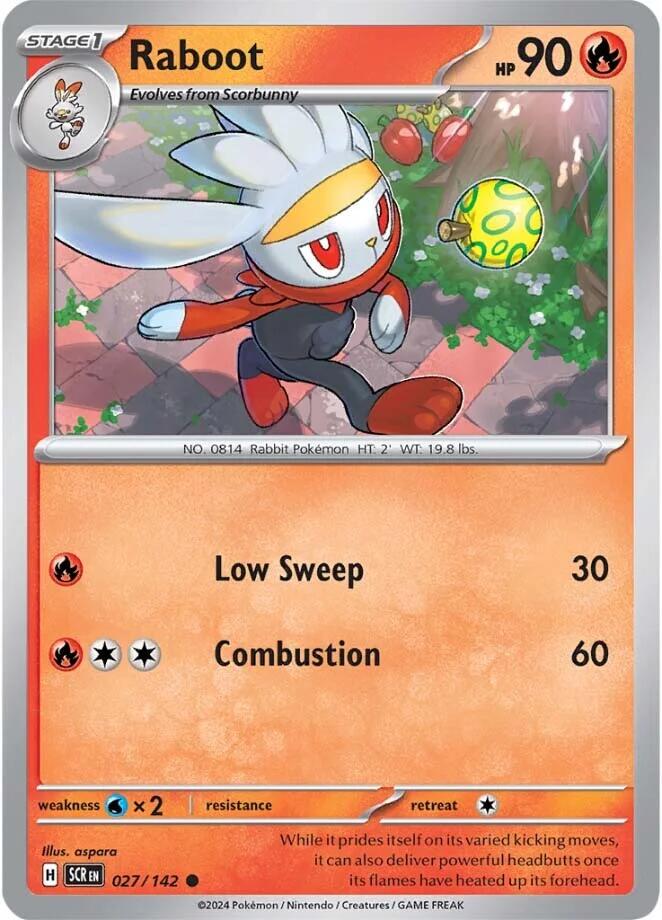 Raboot #27 Pokemon Stellar Crown