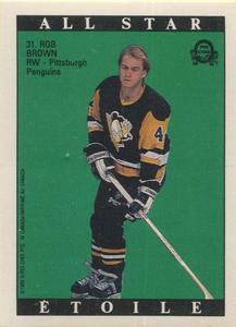 Rob Brown #31 1989 O Pee Chee Sticker All Star Hockey