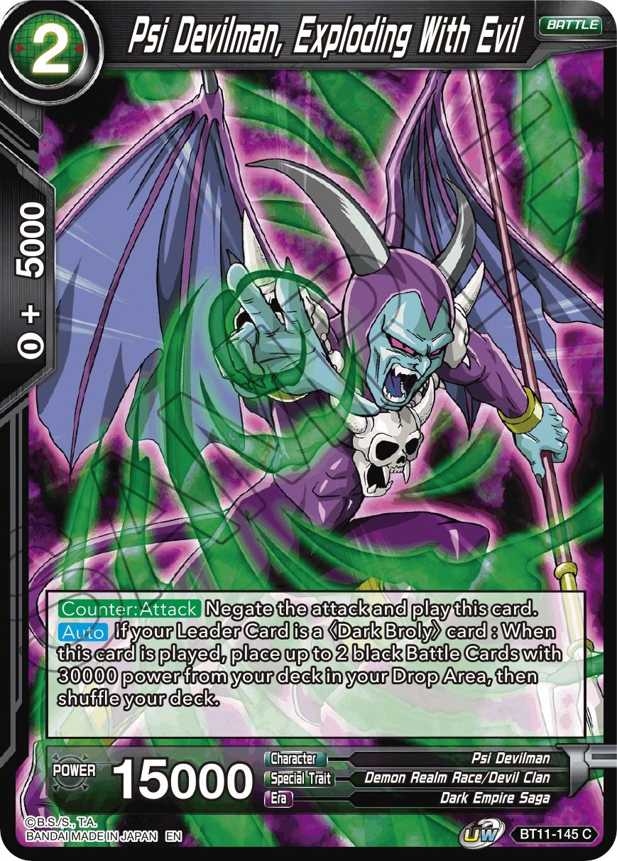 Psi Devilman, Exploding With Evil BT11-145 Dragon Ball Super Vermilion Bloodline