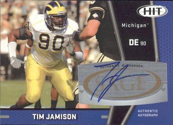 Tim Jamison #A26 2009 Sage Hit Autographs Football