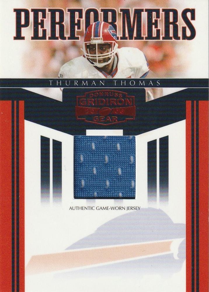 Thurman Thomas #PR-6 2006 Panini Donruss Gridiron Gear Performers Football