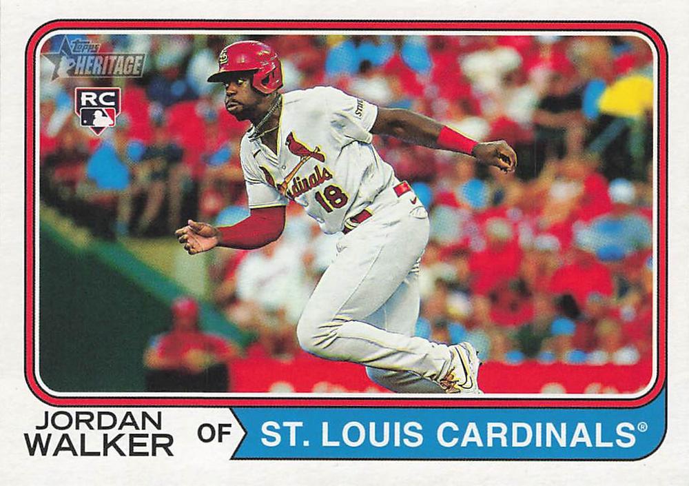 2023 Topps Heritage Jordan Walker #558 card