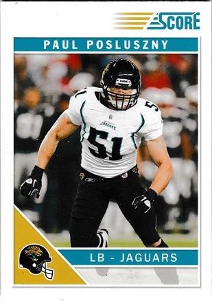 Paul Posluszny #35 Football Cards 2011 Panini Score