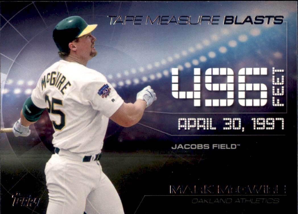 Mark McGwire #TMB-11 Baseball Cards 2015 Topps Update Tape Measure Blasts