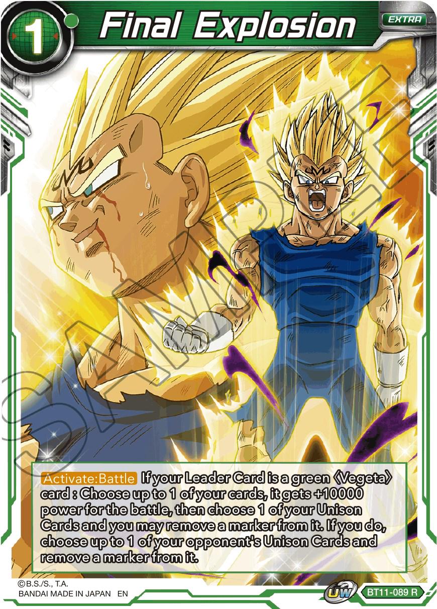 Final Explosion BT11-089 Dragon Ball Super Vermilion Bloodline