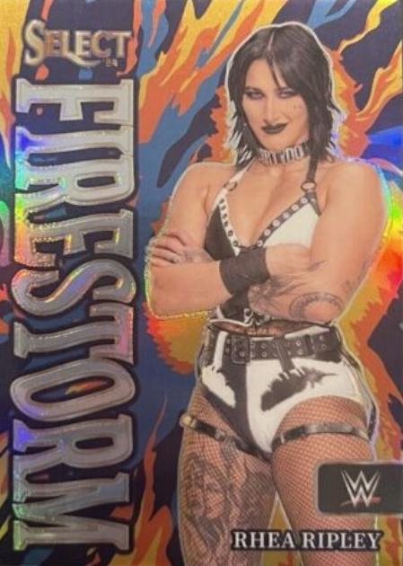 Rhea Ripley #4 Wrestling Cards 2024 Panini Select WWE Firestorm
