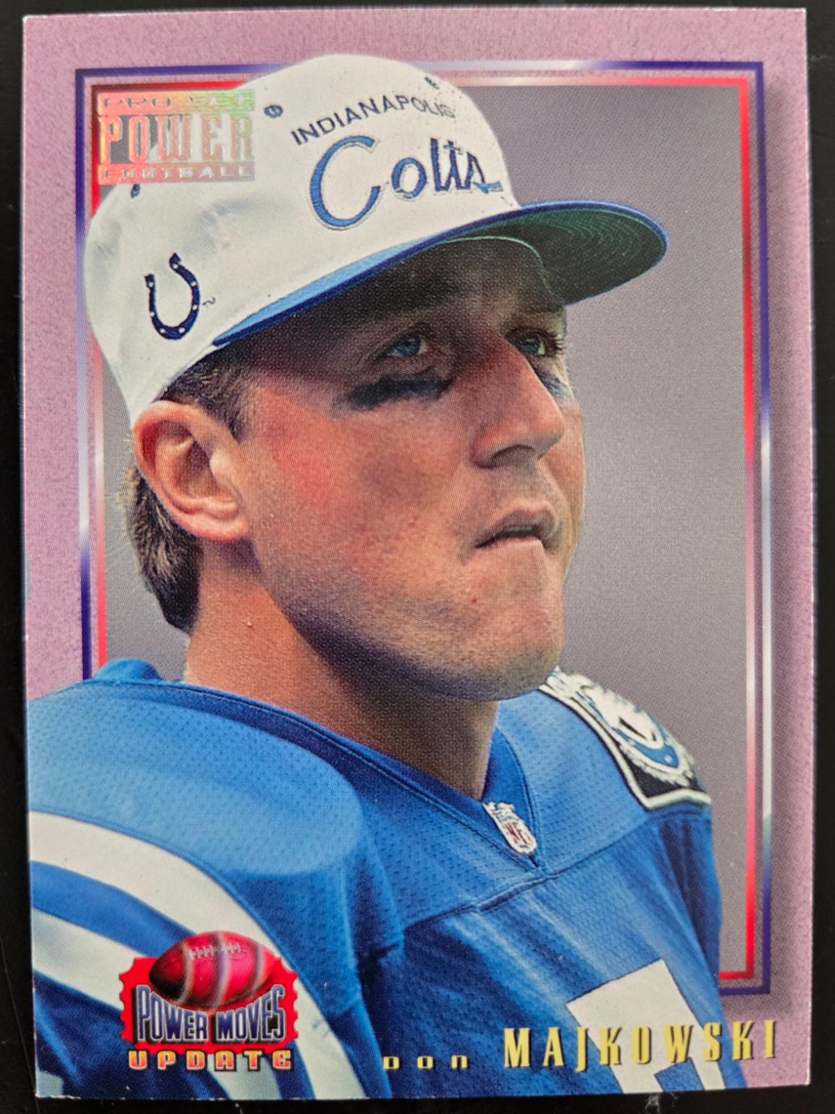 DAN MAJKOWSKI #PMUD17 Football Cards 1993 Pro Set Power Update Moves