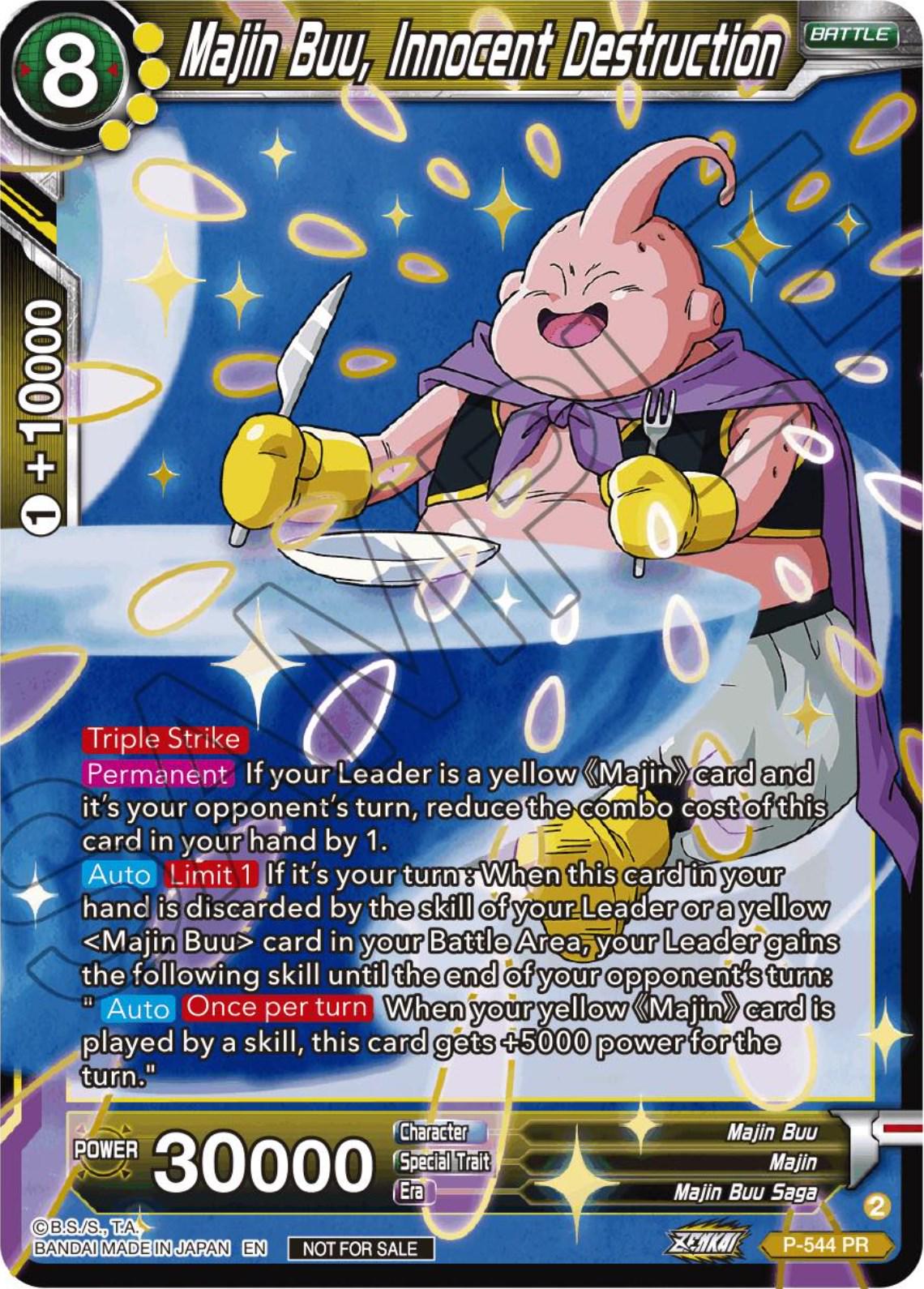 Majin Buu, Innocent Destruction P-544 Dragon Ball Super Divine Multiverse Release Promos