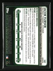 Back | Jacob Turner [Refractor] Baseball Cards 2011 Bowman Chrome Draft
