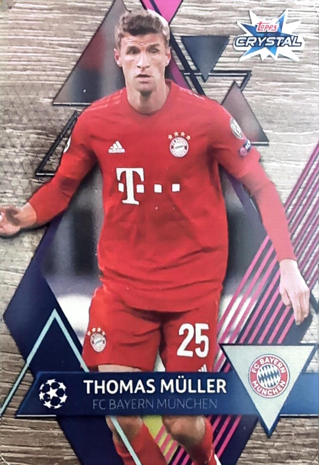 Thomas Muller #24 Soccer Cards 2019 Topps UEFA Champions League Crystal