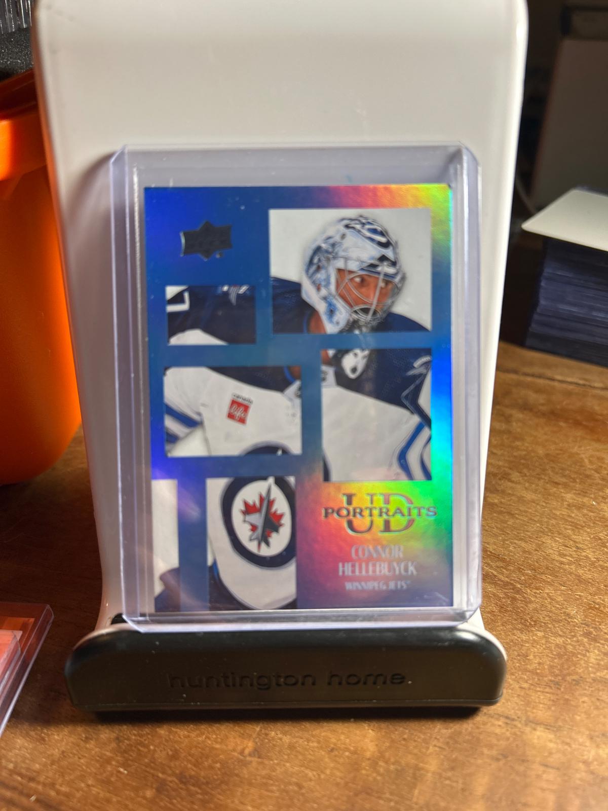 Connor Hellebuyck #P-16 Hockey Cards 2024 Upper Deck UD Portraits
