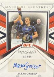 Alexa Grasso #8 Ufc Cards 2023 Panini Immaculate UFC Marks of Greatness