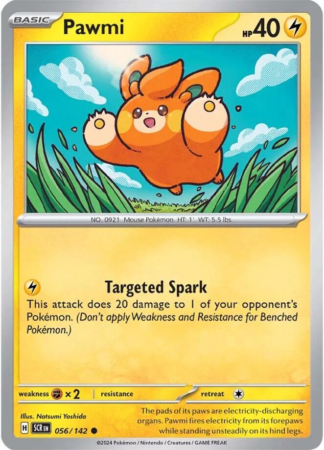Pawmi #56 Pokemon Stellar Crown