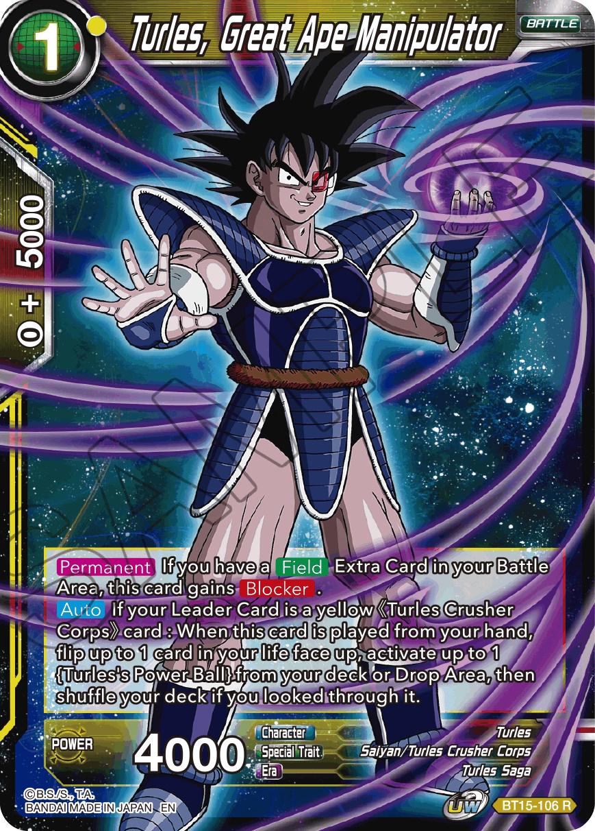Turles, Great Ape Manipulator BT15-106 Dragon Ball Super Saiyan Showdown