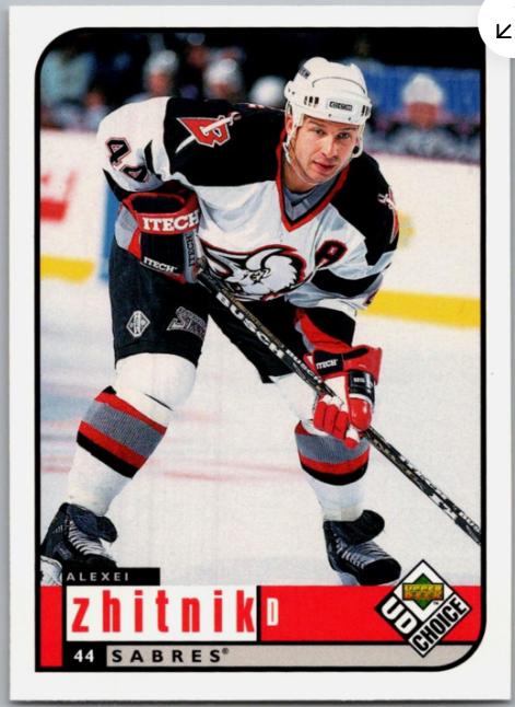 Alexei Zhitnik #26 1998-99 UD Choice Hockey