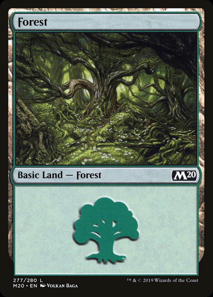 Forest #277 Magic Core Set 2020