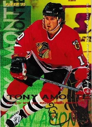 Tony Amonte #37 Hockey Cards 1994 Fleer