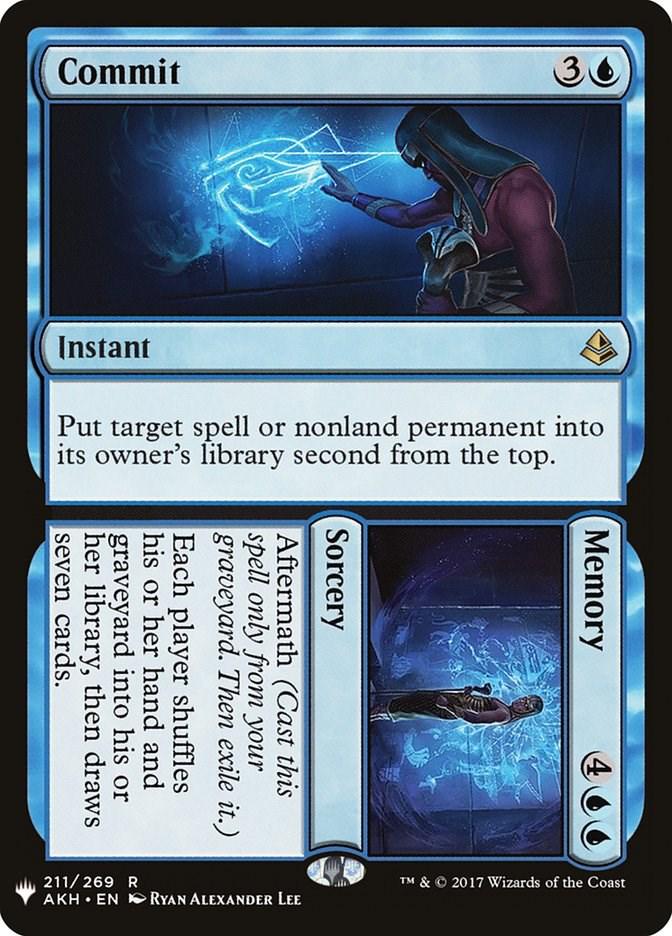 Commit // Memory #211 Magic The List Reprints