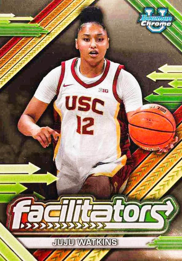 Juju Watkins #F-18 Basketball Cards 2024 Bowman Chrome University Facilitators