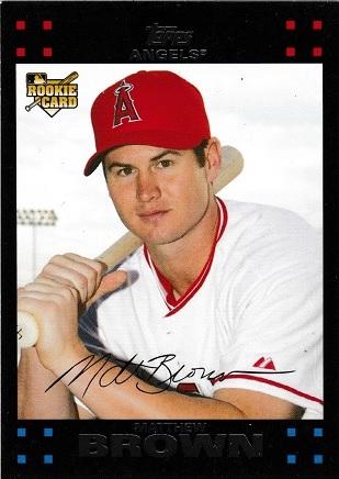 Matthew Brown #UH182 Baseball Cards 2007 Topps Update & Highlights