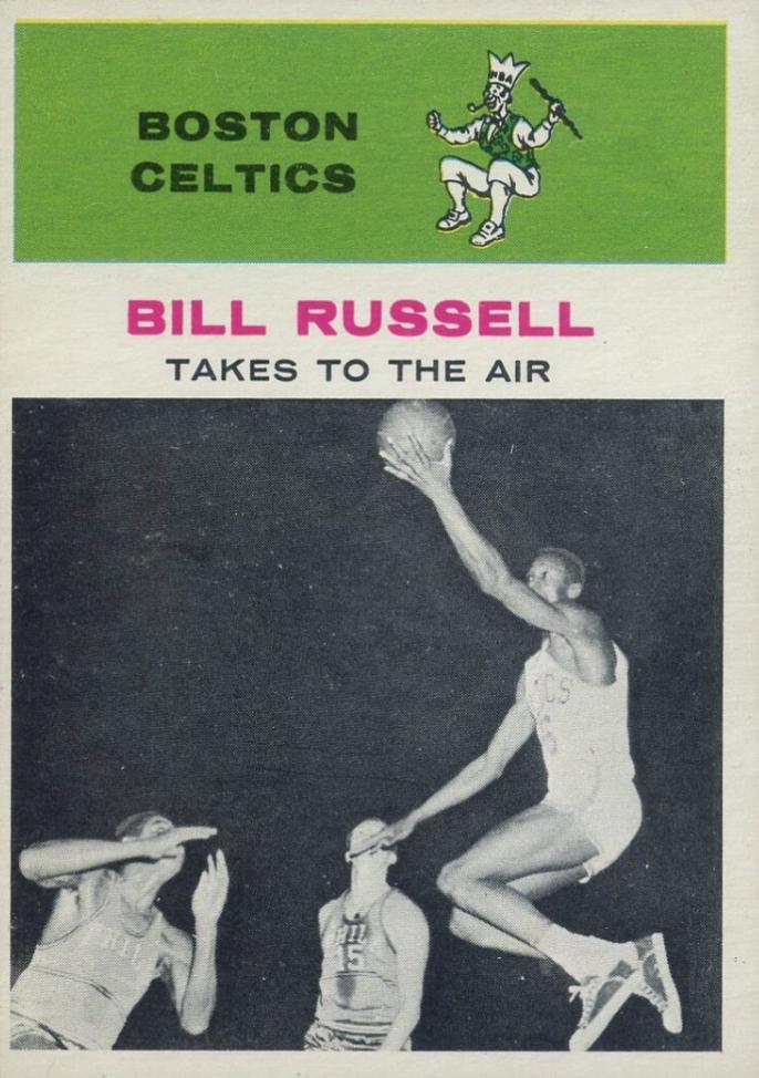 Bill Russell #62 Basketball Cards 1961 Fleer