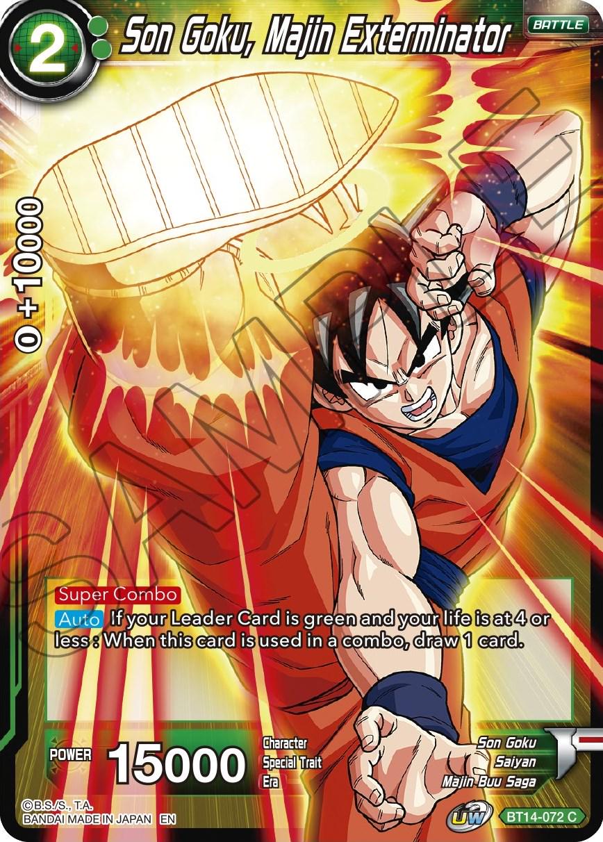 Son Goku, Majin Exterminator BT14-072 Dragon Ball Super Cross Spirits