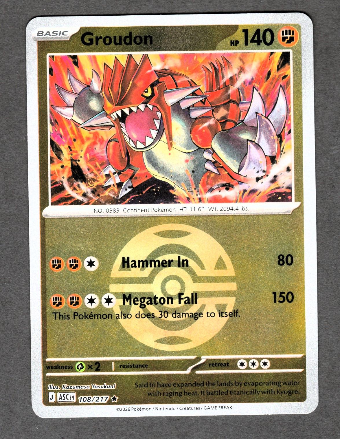 all groudon pokemon cards Groudon #199 Pokemon Paradox Rift – LastPackMagic main image 0