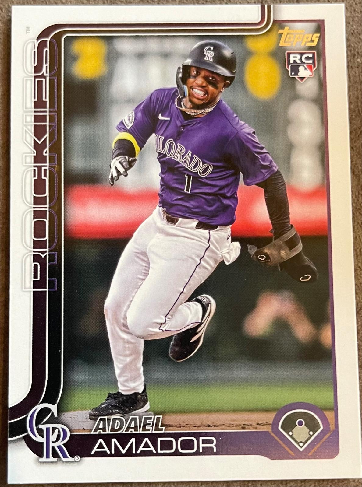 Adael Amador #191 Baseball Cards 2025 Topps