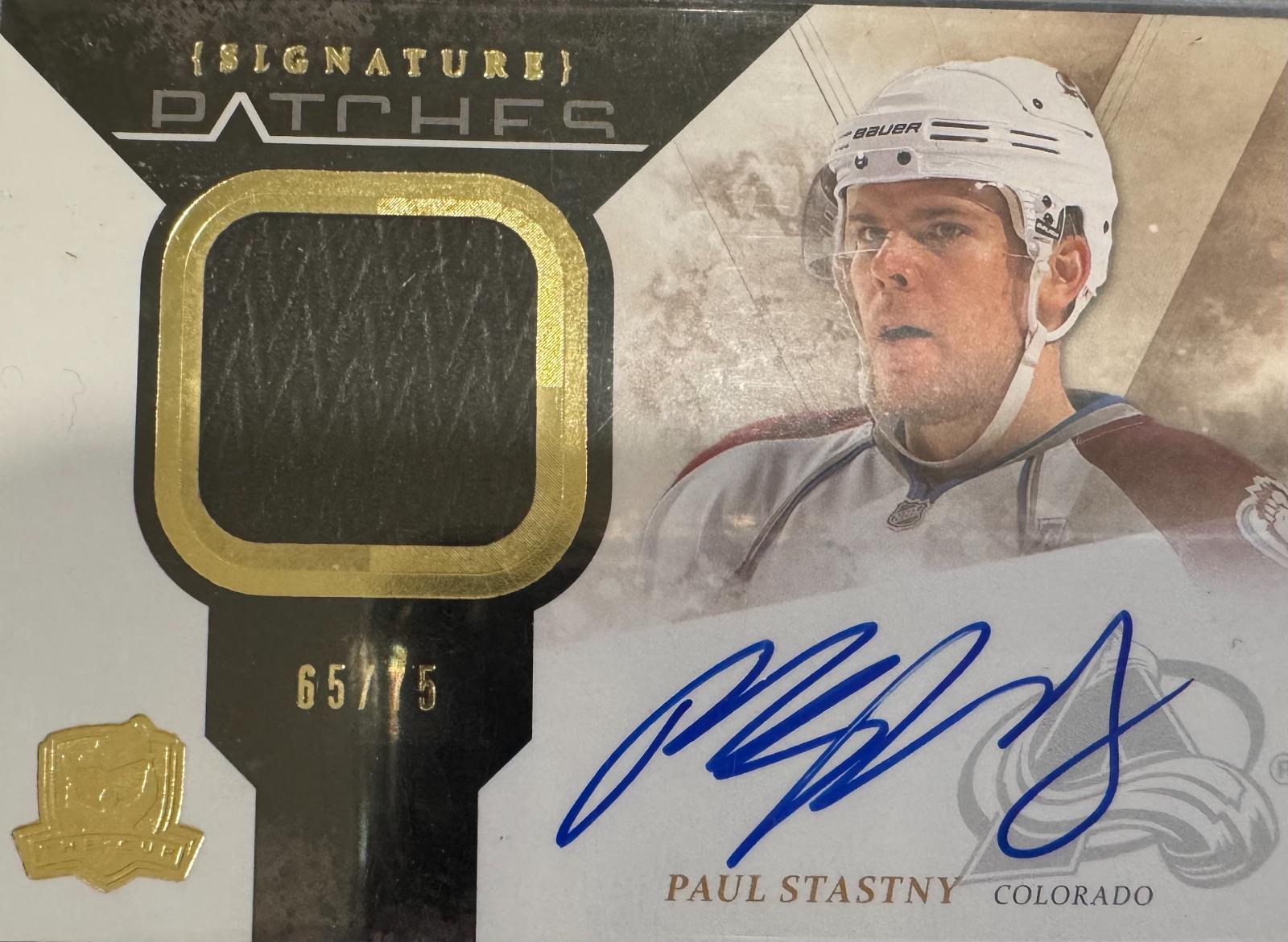 Paul Stastny #SP-PS Hockey Cards 2010 Upper Deck the Cup Signature Patches