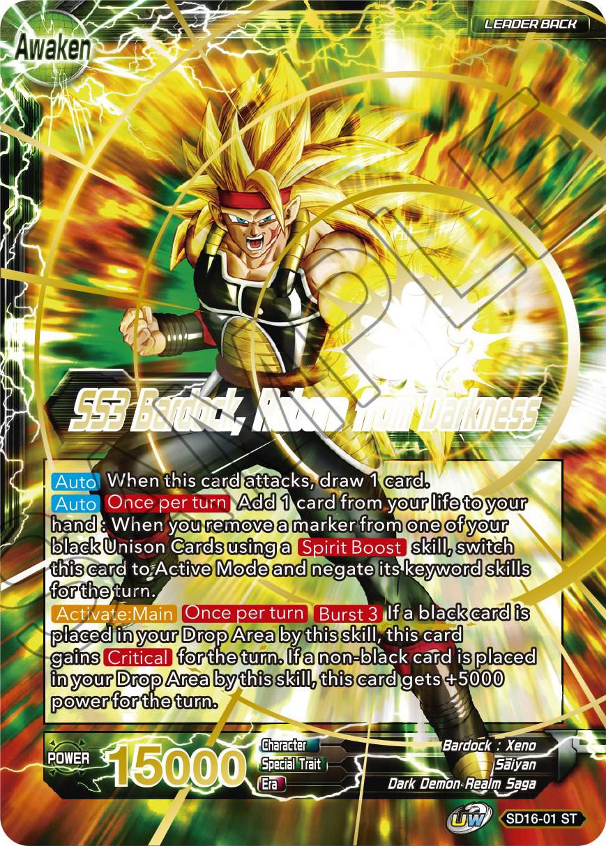 Masked Saiyan // SS3 Bardock, Reborn from Darkness SD16-01 Dragon Ball Super Cross Spirits