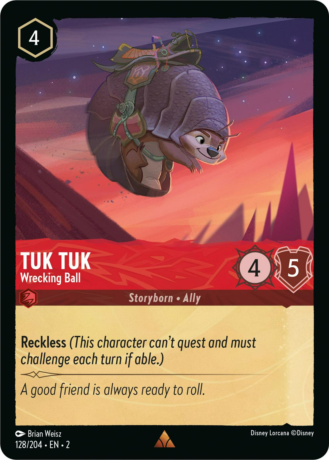 Tuk Tuk - Wrecking Ball #128 Lorcana Rise of the Floodborn
