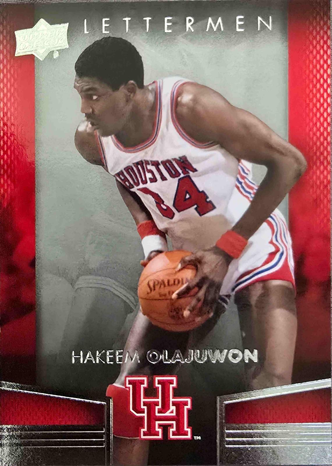 Hakeem Olajuwon #13 2014 Upper Deck Lettermen Basketball
