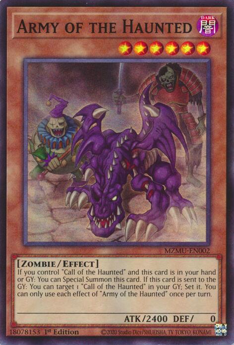 Army of the Haunted MZMU-EN002 Prices | YuGiOh Maze of Muertos | YuGiOh  Cards