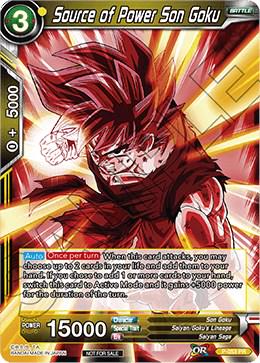 Source of Power Son Goku P-053 Dragon Ball Fusion World Promos
