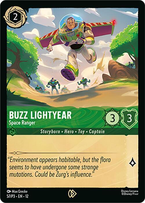 Buzz Lightyear Space Ranger PROMO ロルカナ Buzz Lightyear - Space Ranger #57 Prices | Lorcana Promo | Lorcana