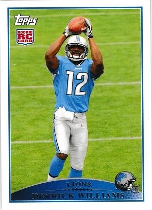 Derrick Williams #364 Football Cards 2009 Topps