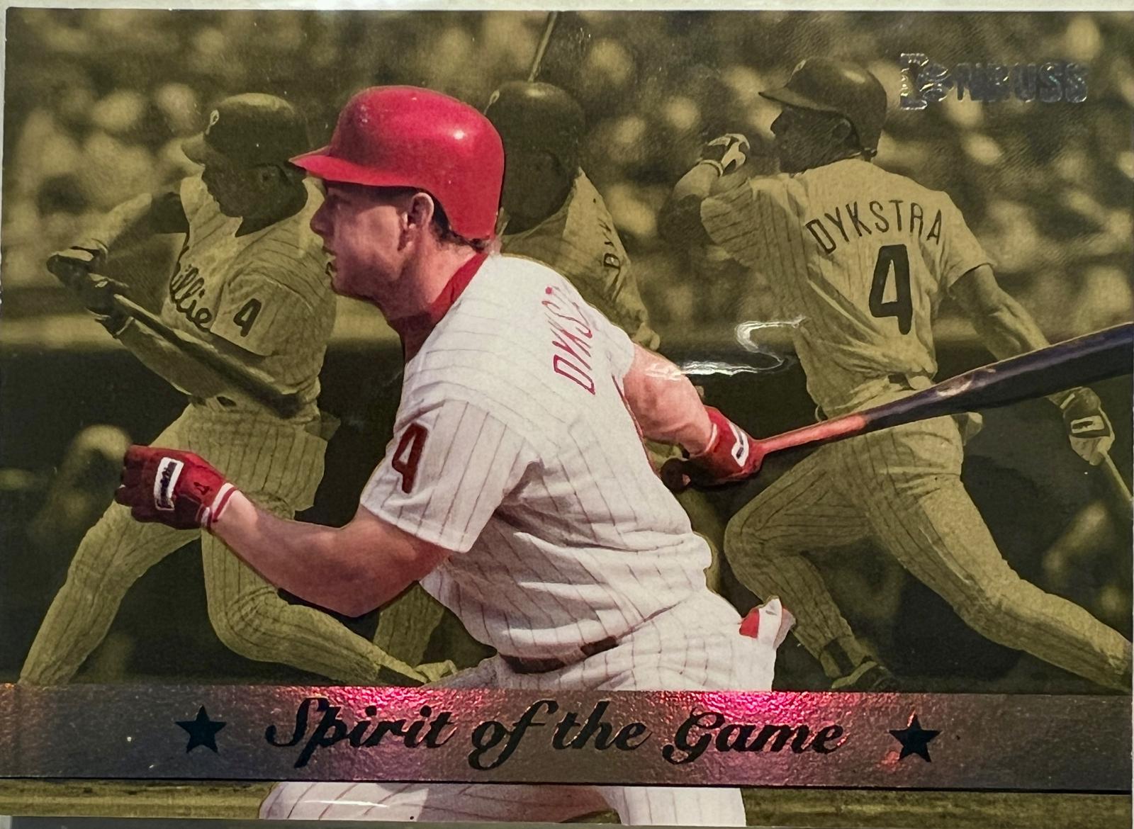 Lenny Dykstra #10 Baseball Cards 1994 Panini Donruss Spirit of the Game