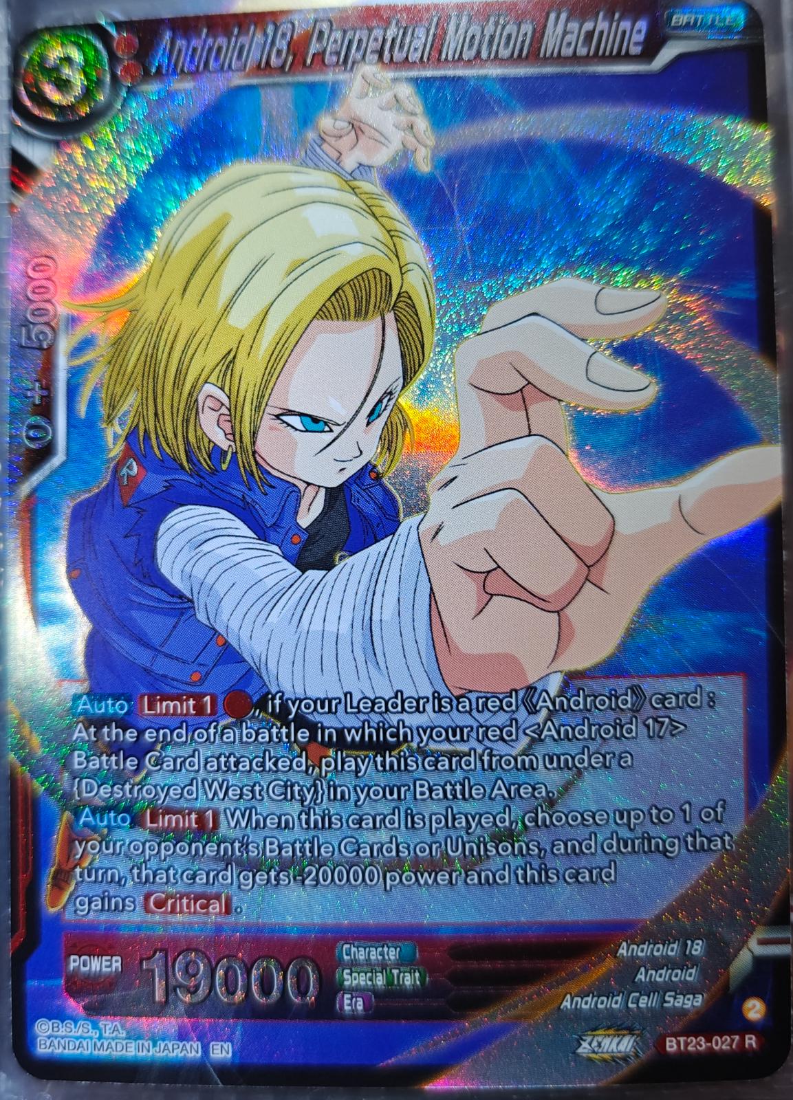 Android 18, Perpetual Motion Machine [Foil] BT23-027 Prices
