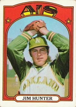 Jim Hunter #330 1972 Topps Baseball