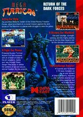 Back Cover | Mega Turrican Sega Genesis