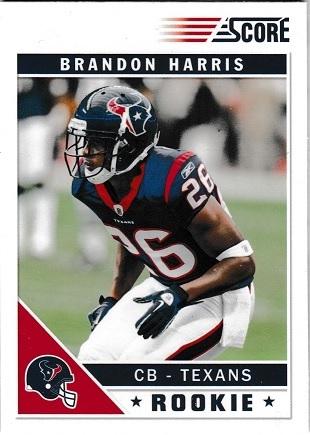 Brandon Harris #312 Football Cards 2011 Panini Score